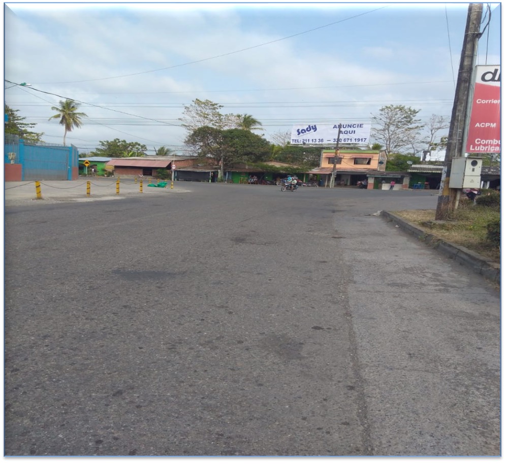 Valla en Carepa, sector casa verde