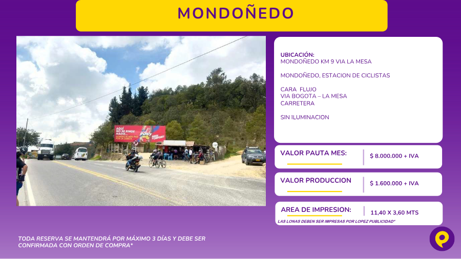 Billboard in Mondoñedo