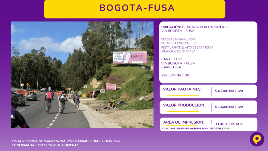 Bogotá-Fusa Billboard