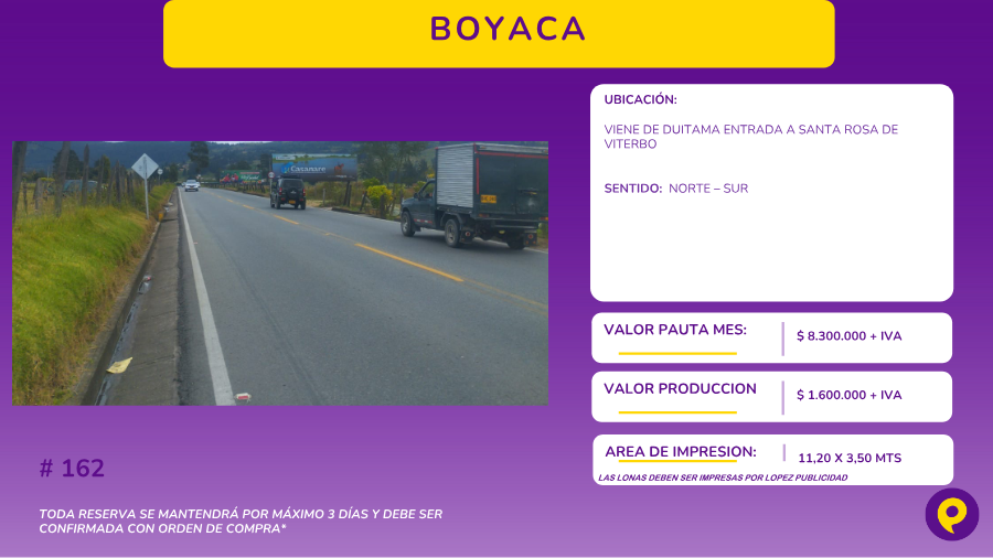 Boyaca Billboard #162 — foto 1