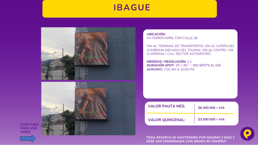 Pantalla Digital en Ibagué