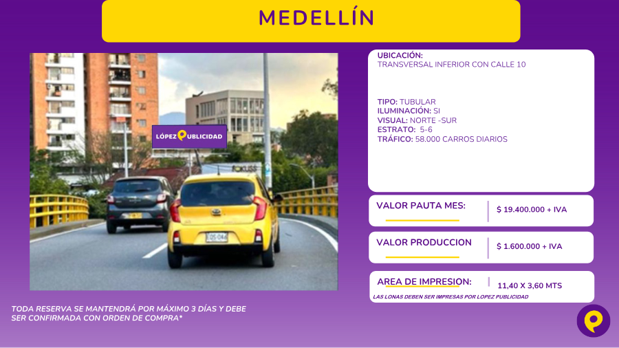 Tubular López Publicidad en Medellín