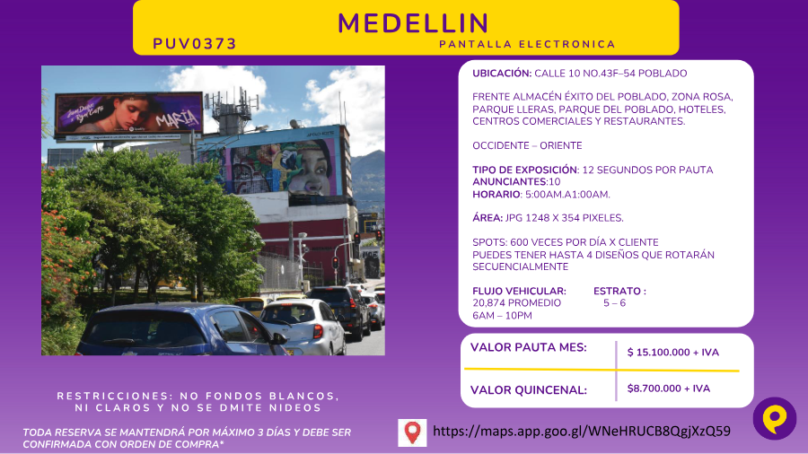 Pantalla Electrónica PUV0373