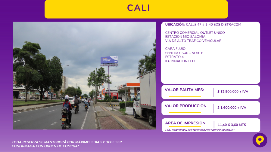 Valla LED en Centro Comercial Outlet Único