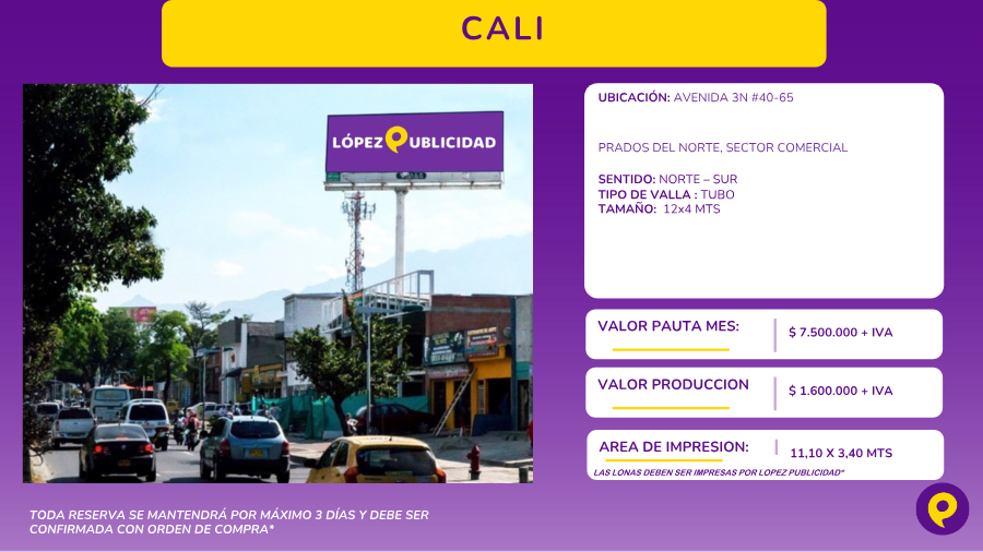 Valla Tubo López Publicidad