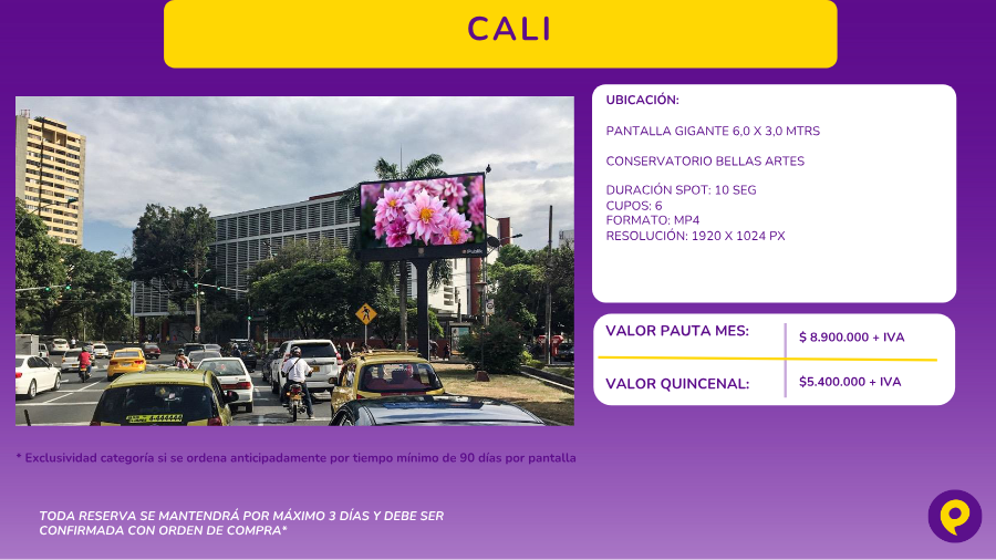 Pantalla Gigante en Cali