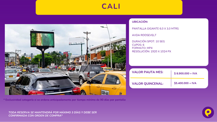 Pantalla Gigante Avda Roosevelt