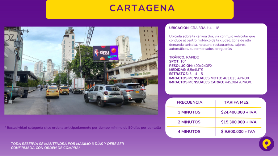 Pantalla Digital en Carrera 3ra