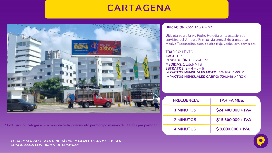 Digital Billboard on Av Pedro Heredia