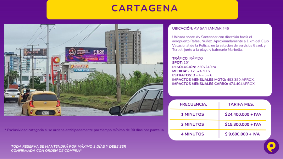 Pantalla Digital en AV Santander #46