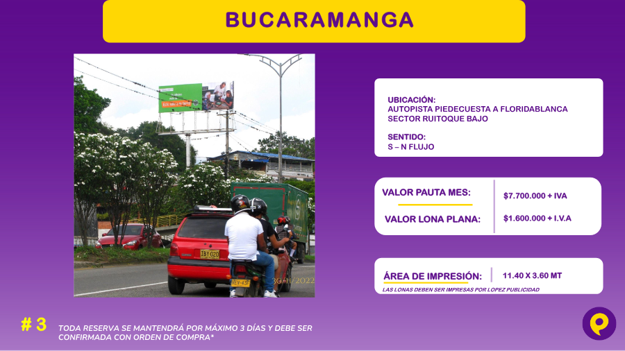 Espacio Publicitario #3 en Bucaramanga