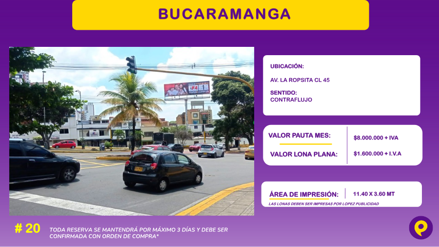 Valla Publicitaria en Bucaramanga #20