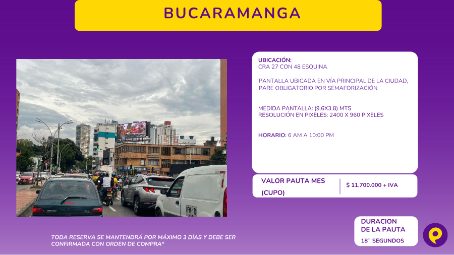 Pantalla Digital Bucaramanga