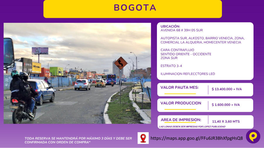 Billboard in Autopista Sur, Venecia