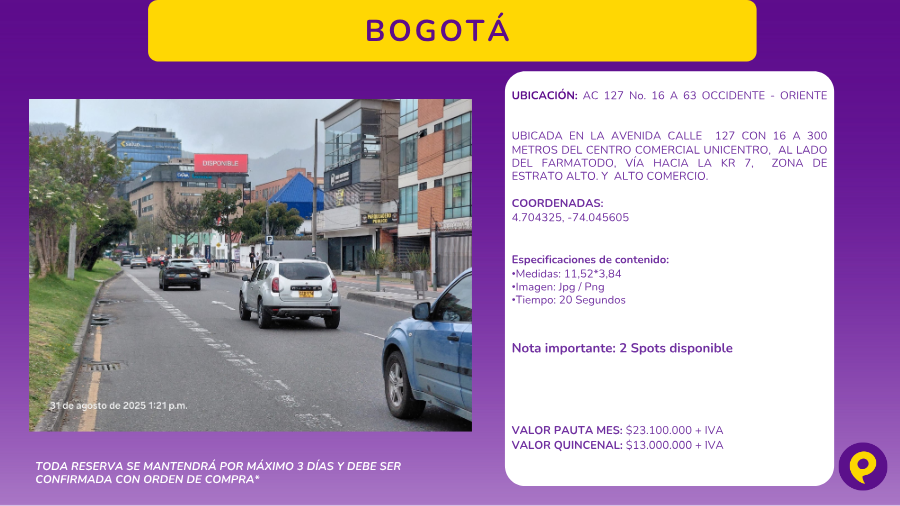 Pantalla Digital en Bogotá