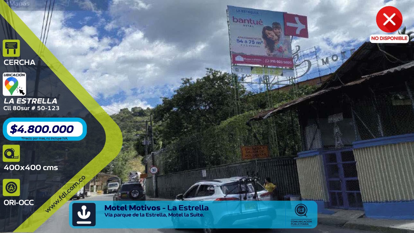 Cercha Iluminada Cll 80 Sur · Parque La Estrella – La Estrella