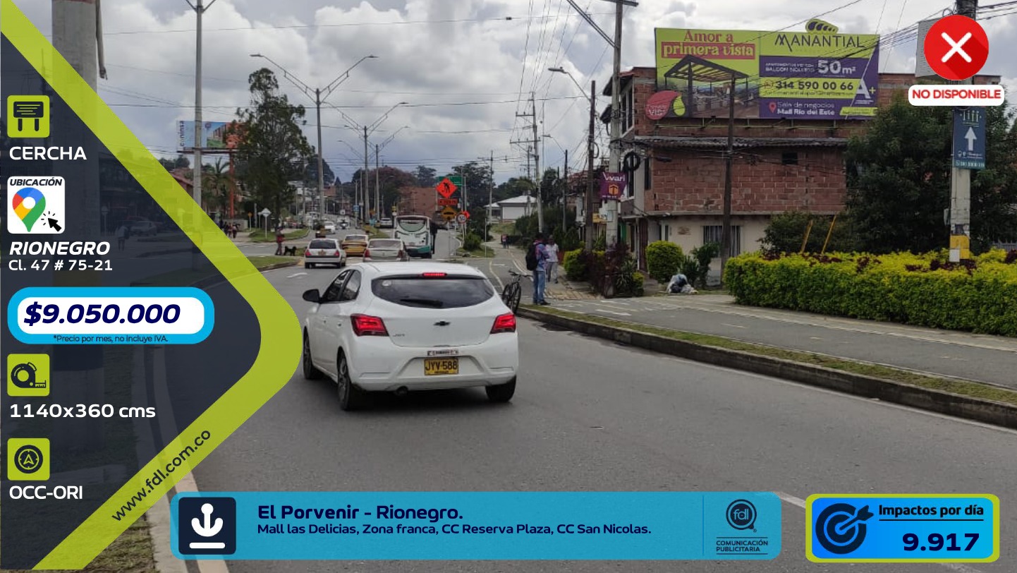 Cercha Iluminada El Porvenir · Mall Las Delicias Zona Franca – Rionegro