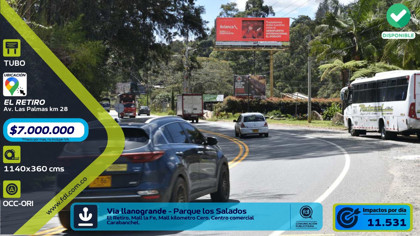 Valla Gran Formato Av. Las Palmas Km 28 · CC Carabanchel – El Retiro